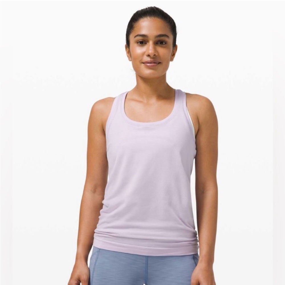 Lululemon Swiftly Tech Razorback Tank 2.0 in Lavender Dew